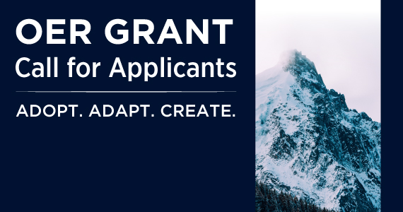 Learn more about current OER grant opportunities