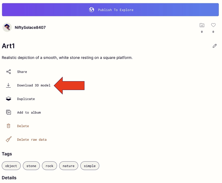 Step 9, Select Download 3D Model
