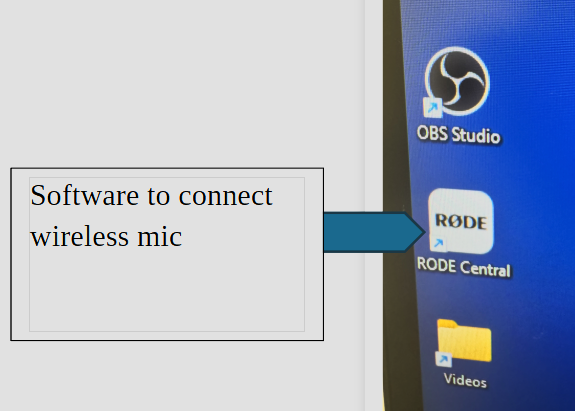 PC desktop showing the RODE Central application to open and use