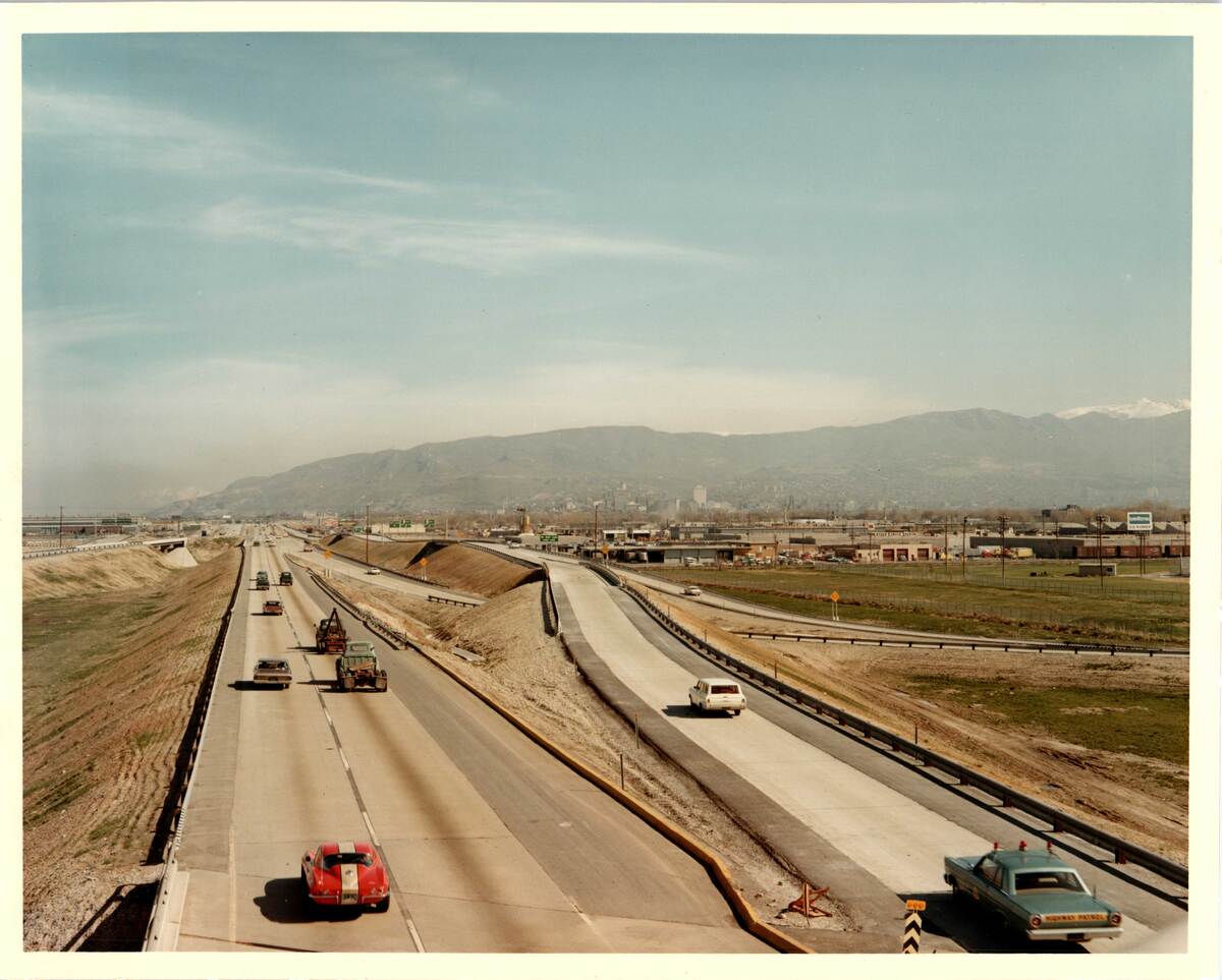 Cars on I-15 in 1968