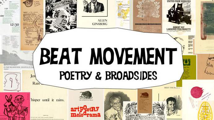 Explore his digital collection of posters and broadsides documenting the poetic and aesthetic revolution of the Beat Movement.