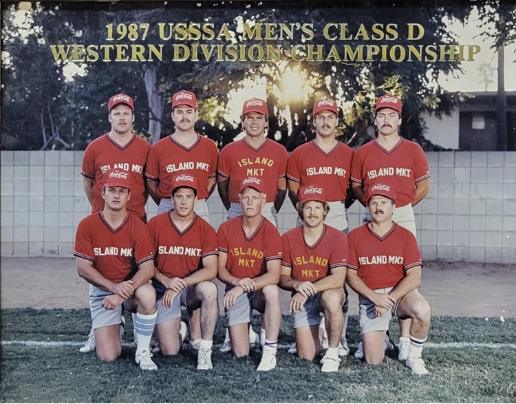 The Island Market 1987 softball team
